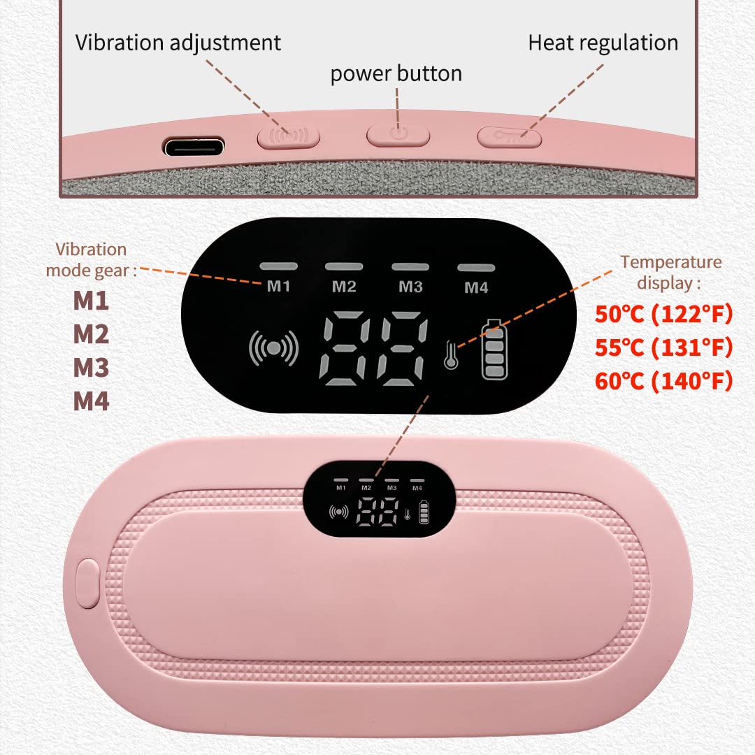 Smart Heated Period Pain Relief Pad with Adjustable Belt